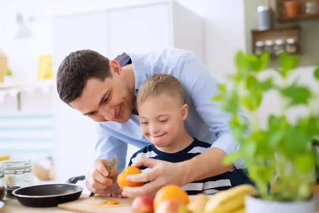 NDIS Patients. Dietitian, down-syndrome-son